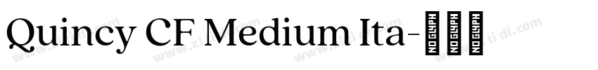 Quincy CF Medium Ita字体转换